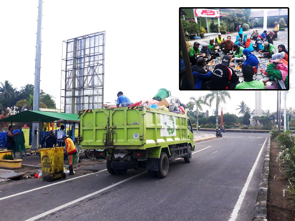 4,5 Ton Sampah Terangkut Paska Perayaan Tahun Baru di Pangkalan Bun