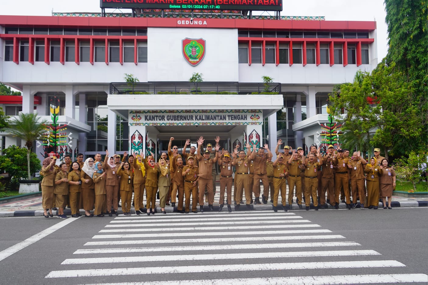 Awali Tahun 2024, Pemprov. Kalteng Gelar Apel Besar