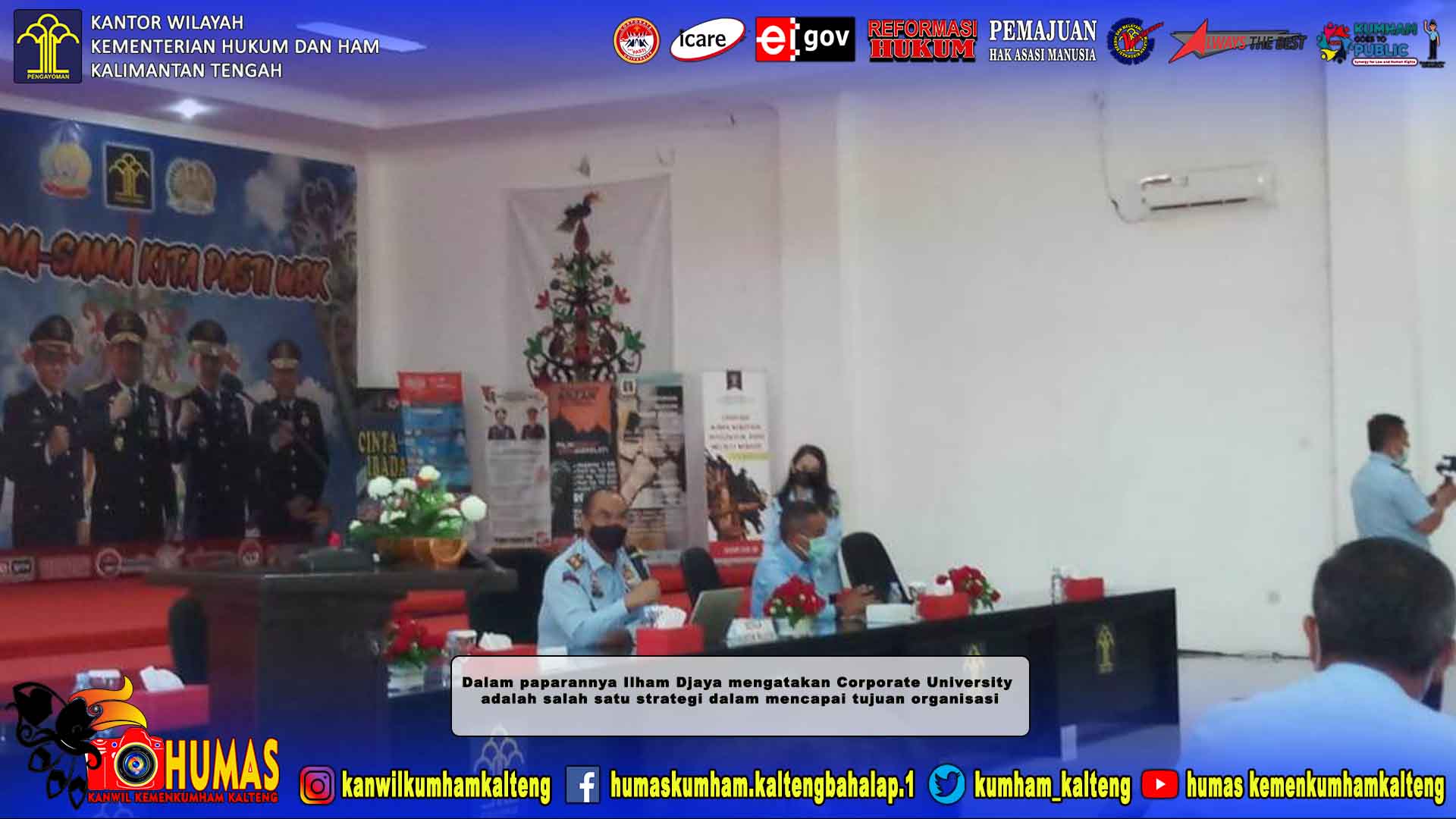 Kabapas Pangkalan Bun Ikuti Workshop / Sosialisasi Kumham Corporate University
