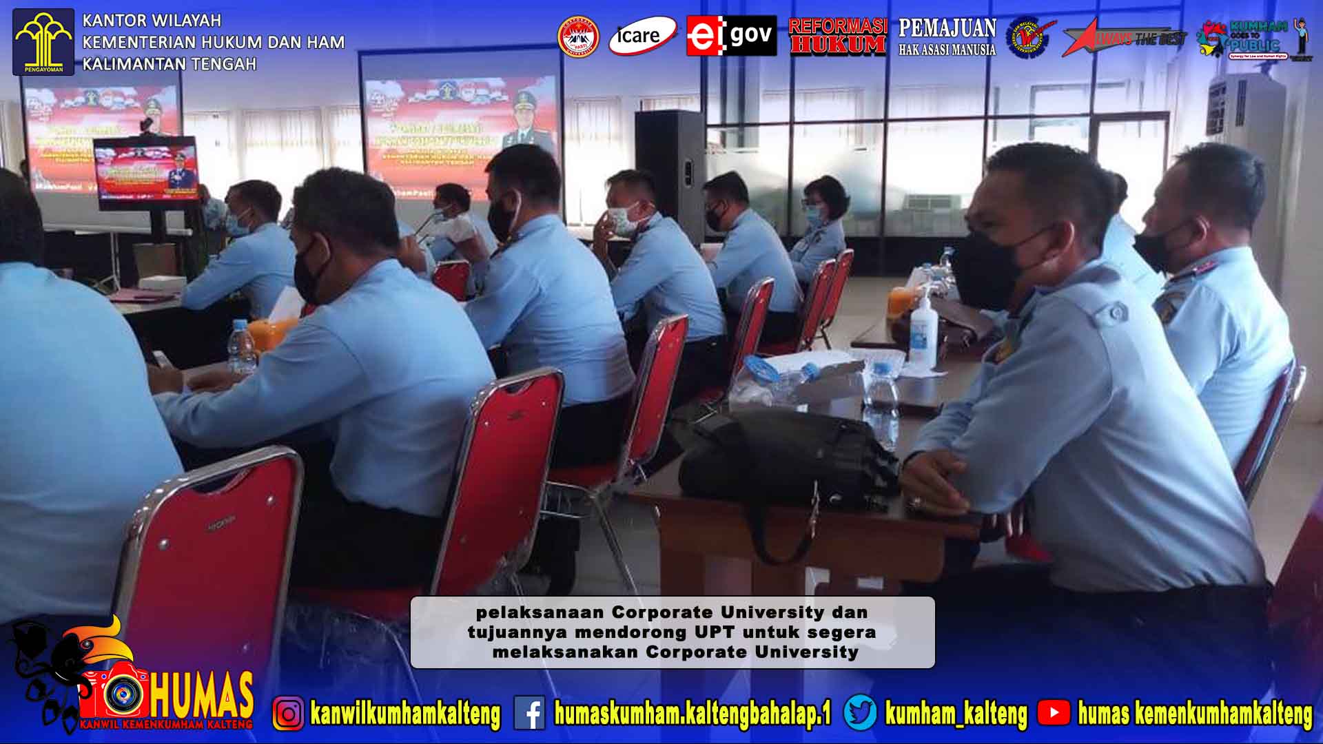 Kabapas Pangkalan Bun Ikuti Workshop / Sosialisasi Kumham Corporate University