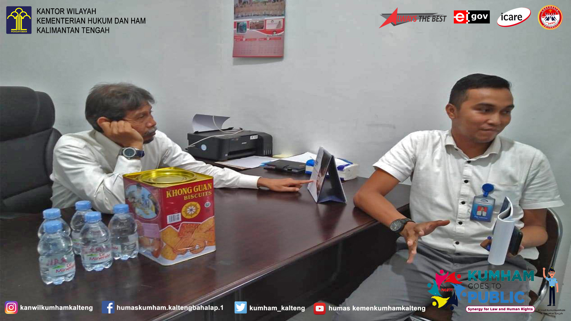 Kanwil Kemenkumham Kalteng Koordinasi dengan BPKP terkait Mitigasi Resiko