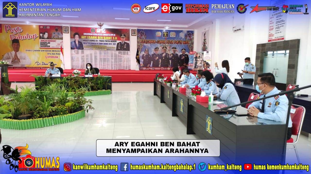 Kepala LPKA Kelas II Palangka Raya Ikuti Kegiatan Kunjungan Kerja Reses Anggota Komisi III DPR RI