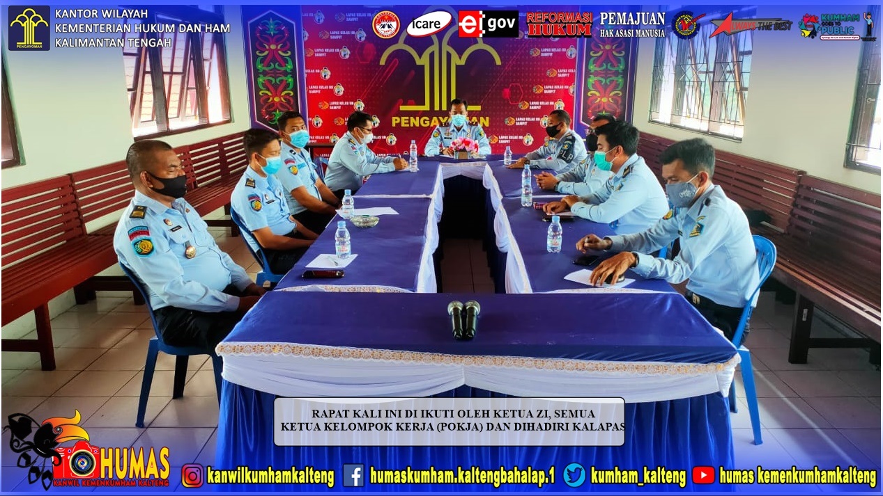 Tim Pembangunan ZI Lapas Sampit Kembali  Gelar Rapat