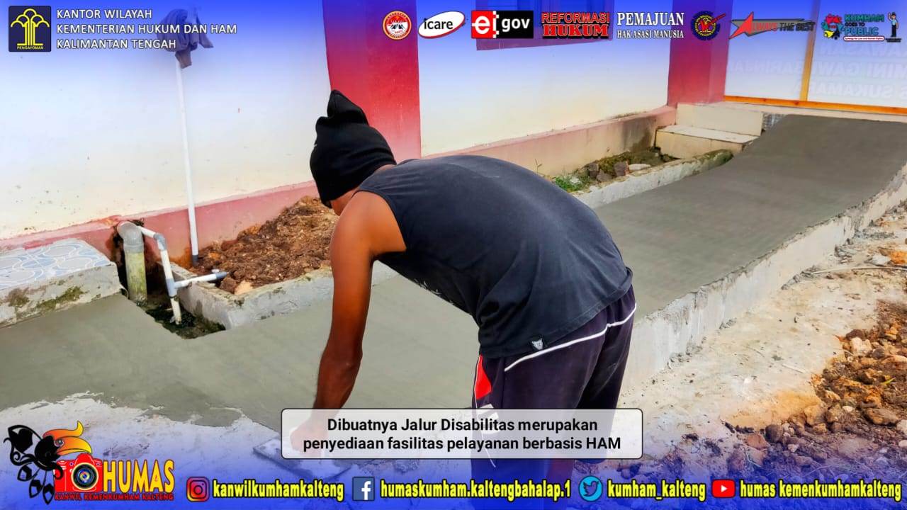 Buat Jalur Disabilitas, Lapas Sukamara Utamakan Kesetaraan Dalam Pelayanan