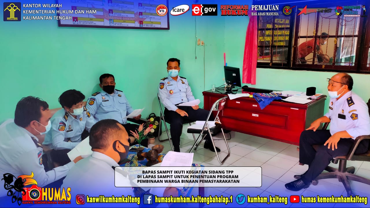 Bapas Sampit Ikuti Kegiatan Sidang TPP Dalam Rangka Penentuan Program Pembinaan Warga Binaan Pemasyarakatan di Lapas Sampit