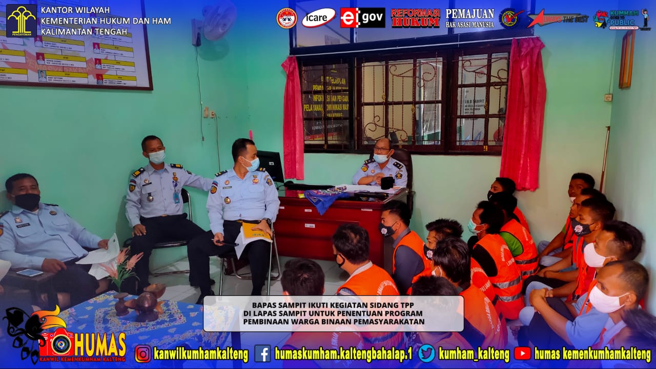 Bapas Sampit Ikuti Kegiatan Sidang TPP Dalam Rangka Penentuan Program Pembinaan Warga Binaan Pemasyarakatan di Lapas Sampit