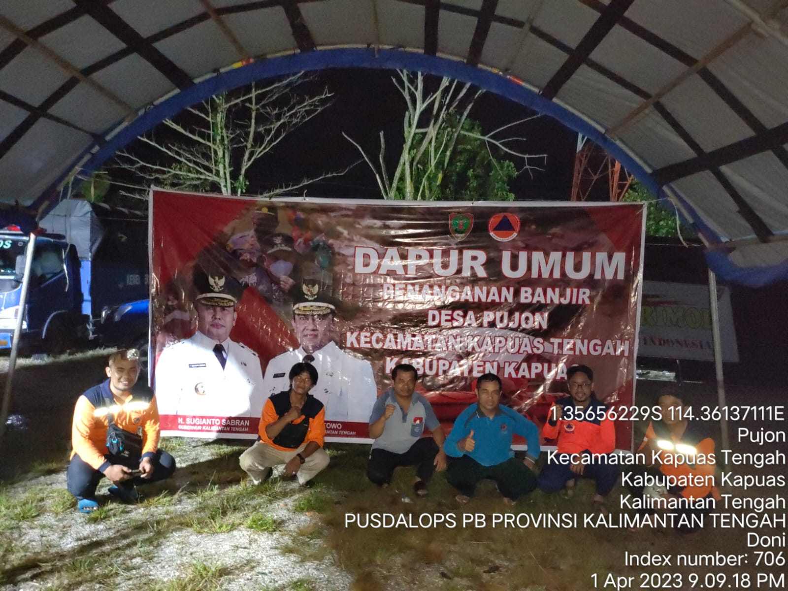 Sekda Kalteng Nuryakin : Pemprov dan Tim Gabungan  Selalu Siaga Berikan Bantuan di Lokasi Banjir Kab. Kapuas