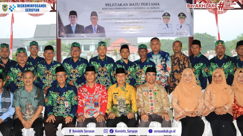 Peletakan Batu Pertama Mushola Al Ikhlas, Wabup Seruyan Tegaskan Komitmen Penguatan Nilai Keagamaan