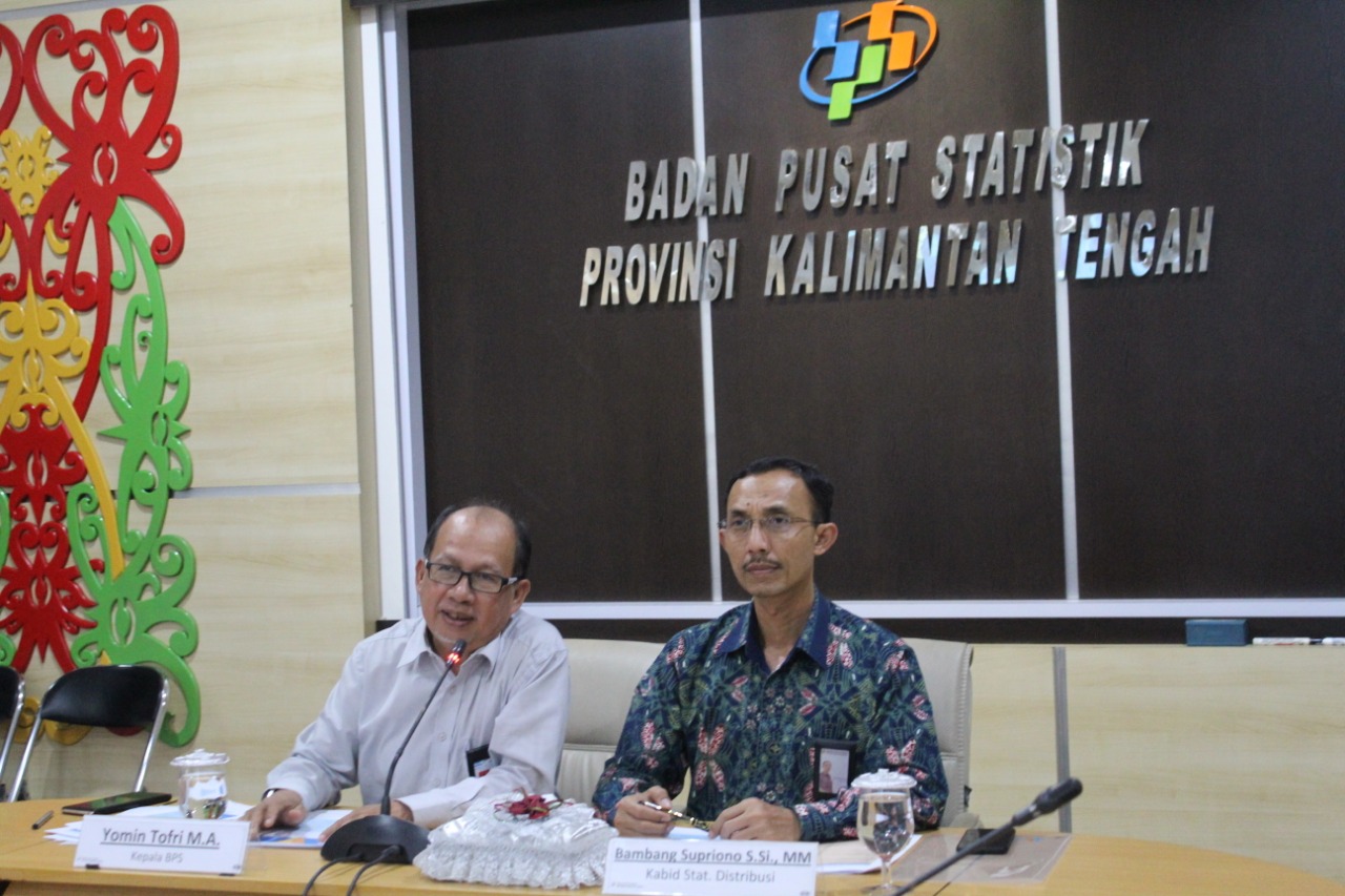 BPS Kalteng Gelar Konferensi Pers Berita Resmi Statistik Bulan Mei 2019