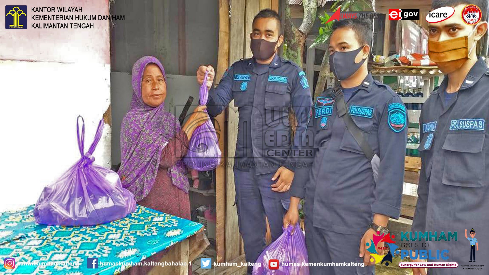 Regu Jaga 3 Lapas Palangka Raya Berbagi di Bulan Ramadhan