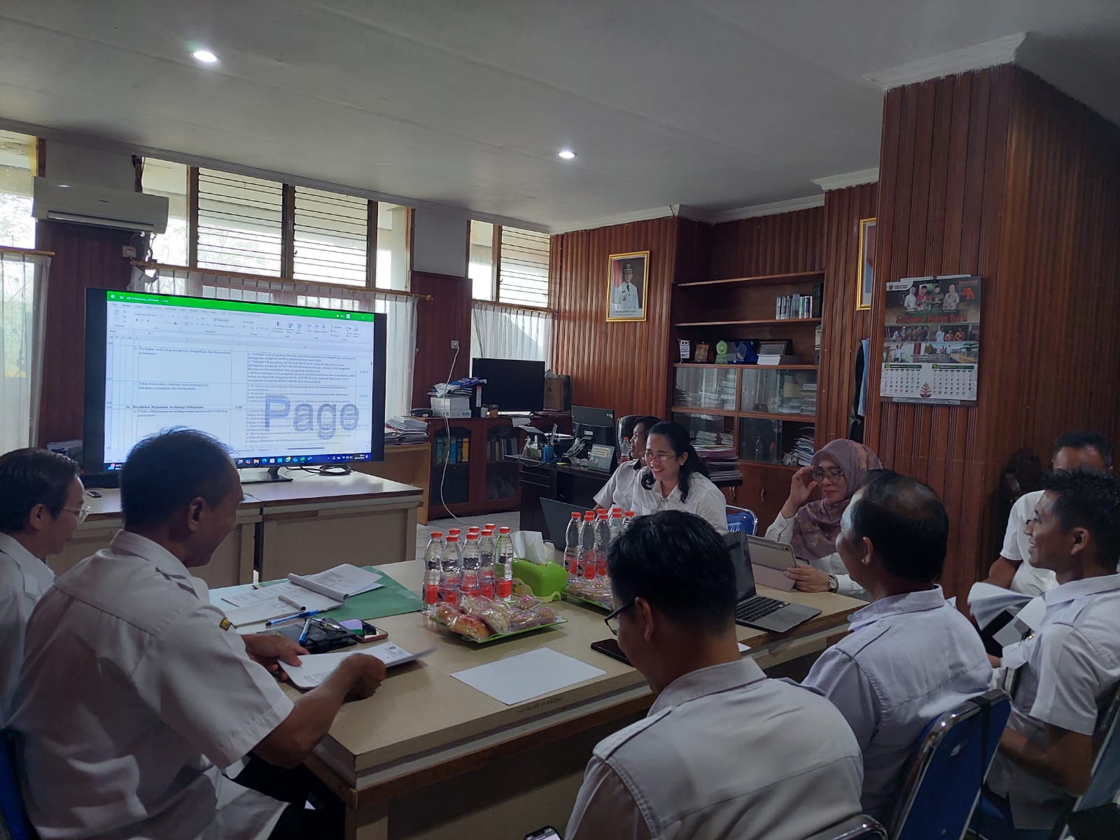 Dispursip Kalteng Optimis Bangun Zona Integritas, Lakukan Monev Bersama Inspektorat