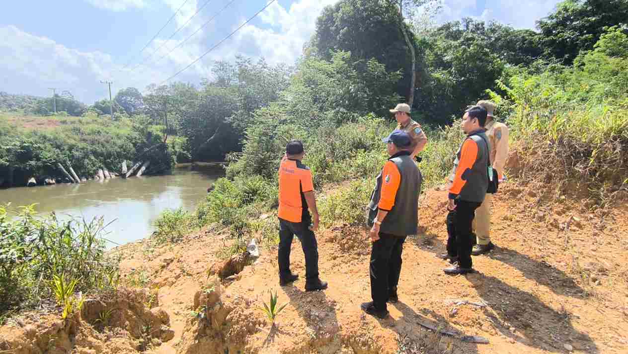 BPBD Prov. Kalteng Verifikasi Usulan BPBD Lamandau Terkait Pembangunan Jembatan