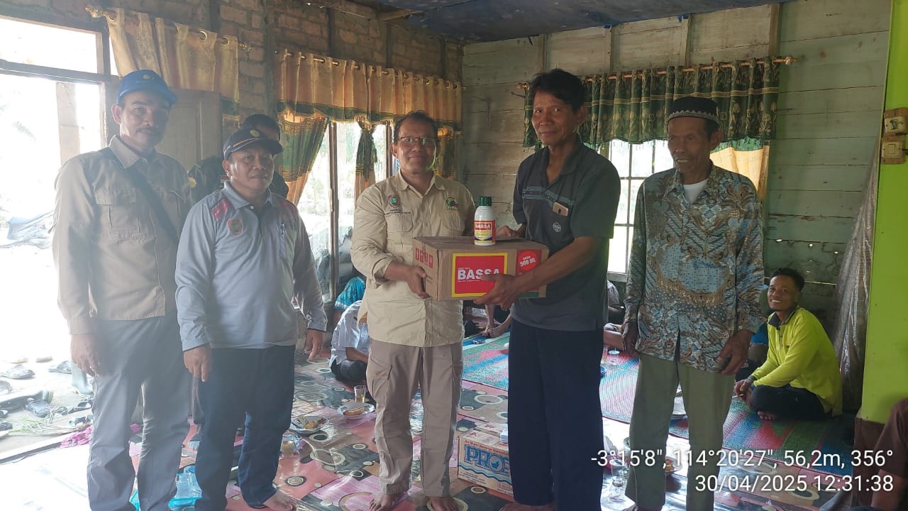 Kendalikan Penyakit Tungro, Dinas TPHP Prov. Kalteng Salurkan Bantuan Pestisida