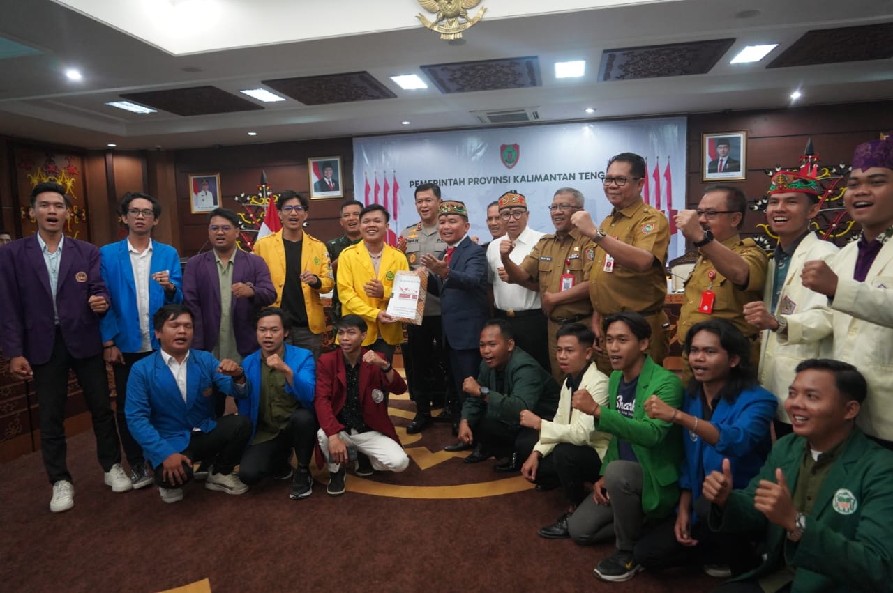 Mahasiswa Suarakan Aspirasi, Gubernur Kalteng Siap Bergerak Bersama
