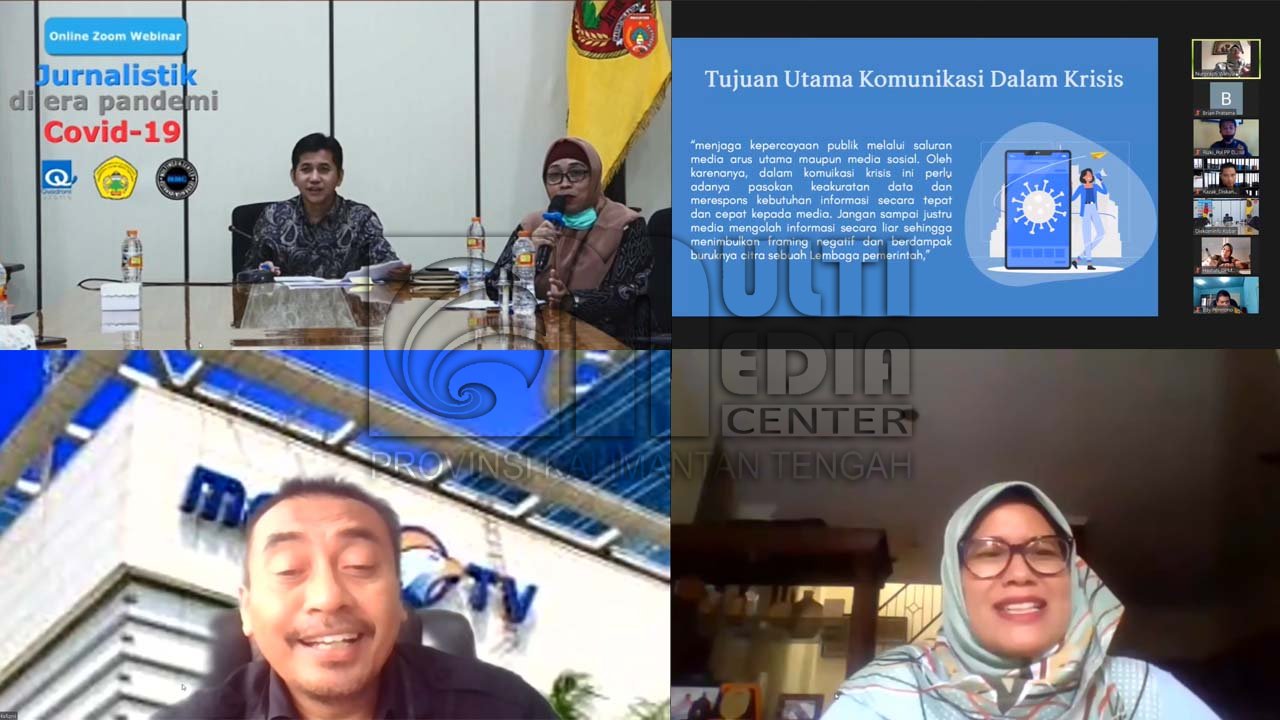 Diskominfo Kobar Gelar Webinar Jurnalistik