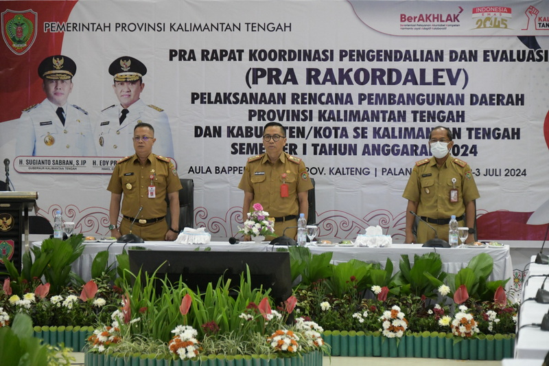 Kepala Bappedalitbang Buka Pra Rakordalev Prov. Kalteng Tahun 2024
