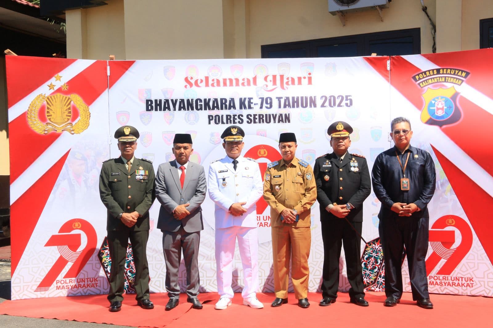 Pimpinan Seruyan Hadiri Syukuran dan Donor Darah Pada Hari Bhayangkara ke-79