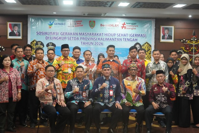 Pemprov Kalteng Perkuat Budaya Hidup Sehat ASN melalui Sosialisasi GERMAS