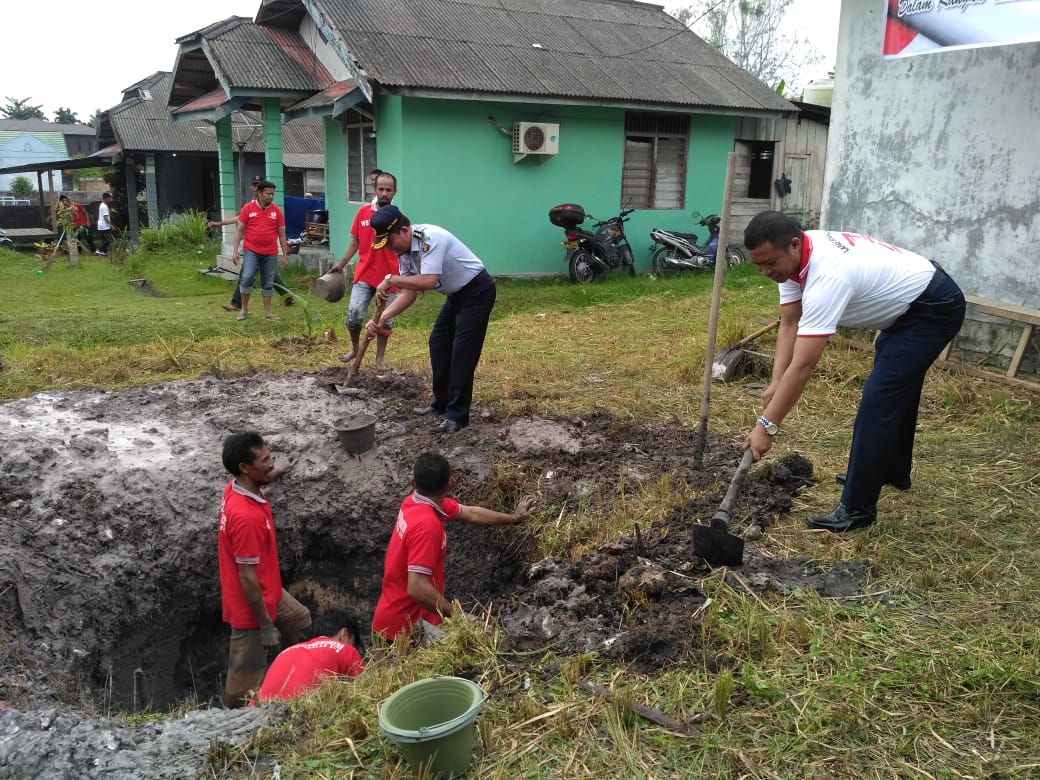 Peletakan Batu Pertama Bakti Pada Negeri Merah Putih Narapidana Lapas Kelas II B Pangkalan Bun