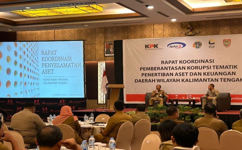 Inspektur Daerah Prov. Kalteng Jadi Narasumber pada Rakor Penyelamatan Aset