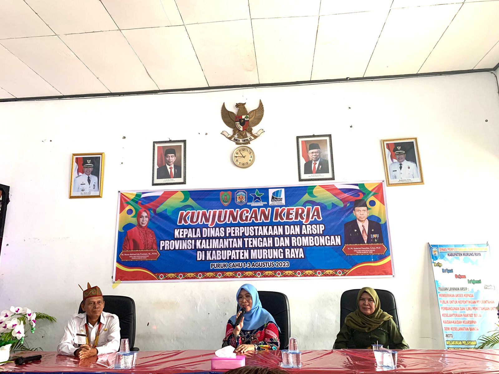 Kepala Dispursip Prov. Kalteng Kunjungi DPK Kab. Murung Raya