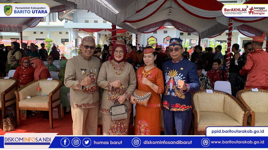 Pj. Bupati Barito Utara Indra Gunawan Hadiri Upacara Hari Jadi Ke-23 Kabupaten Murung Raya di Puruk Cahu