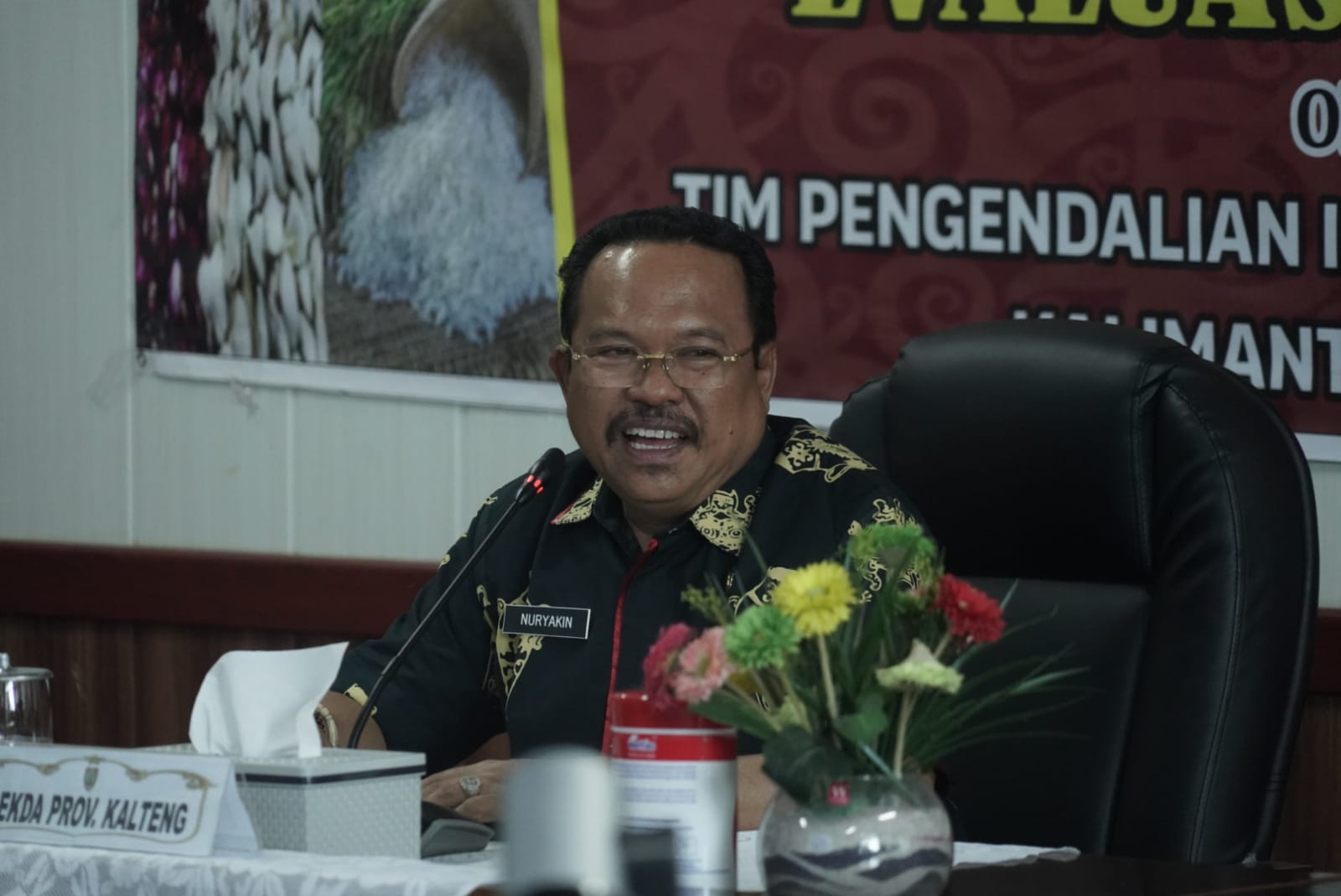 Sekda Nuryakin Pimpin Rapat TPID Evaluasi Inflasi Kalteng Bulan Agustus Tahun 2022