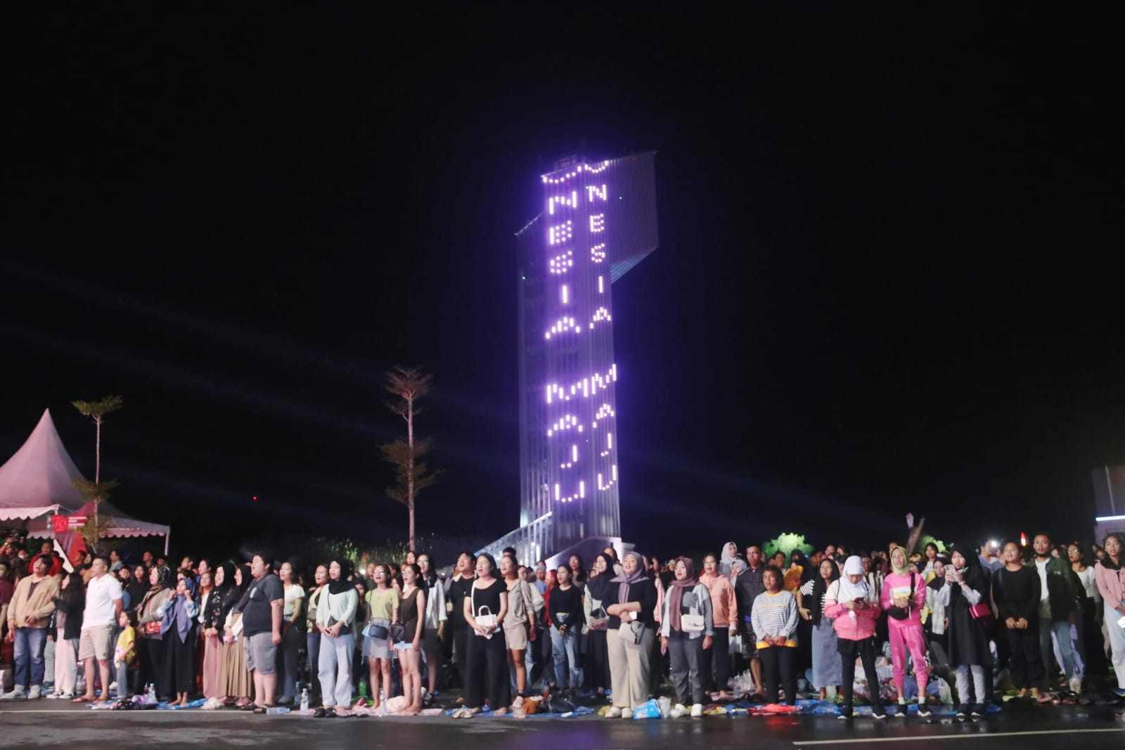 Satpol PP Kalteng PAM Hadari Kahayan Glow Run Festival dan Borneo Decafest 2024