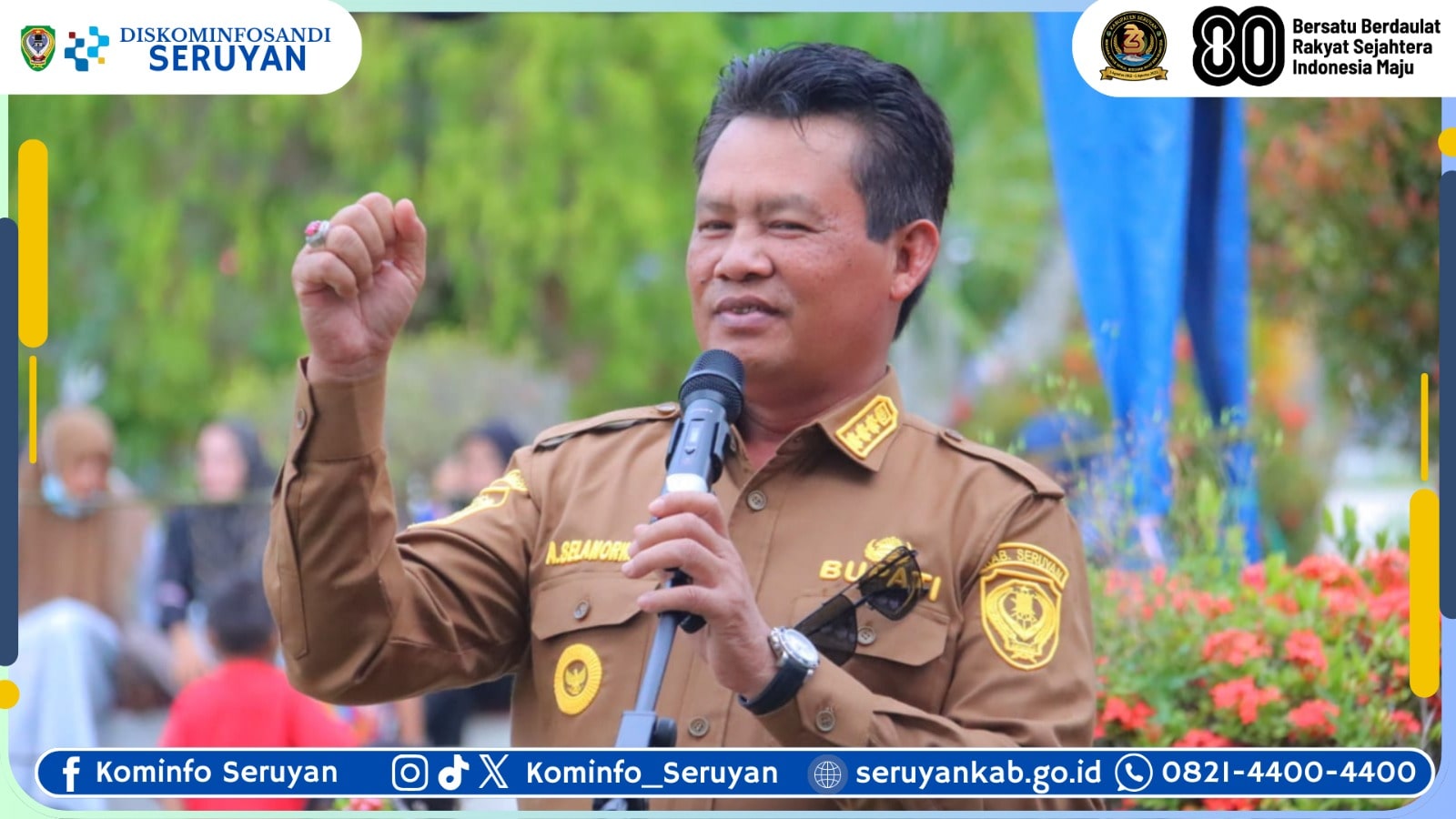 Bupati Seruyan Resmi Tutup Rangkaian Peringatan HUT ke-23 Kabupaten Seruyan dan HUT ke-80 Republik Indonesia