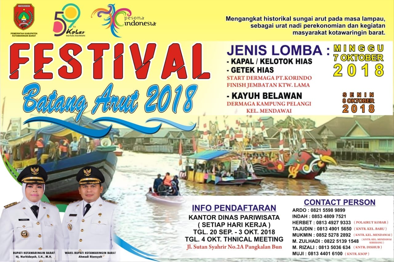 Keunikan Berbalut Kearifan Lokal Hadir di Festival Batang Arut 2018 