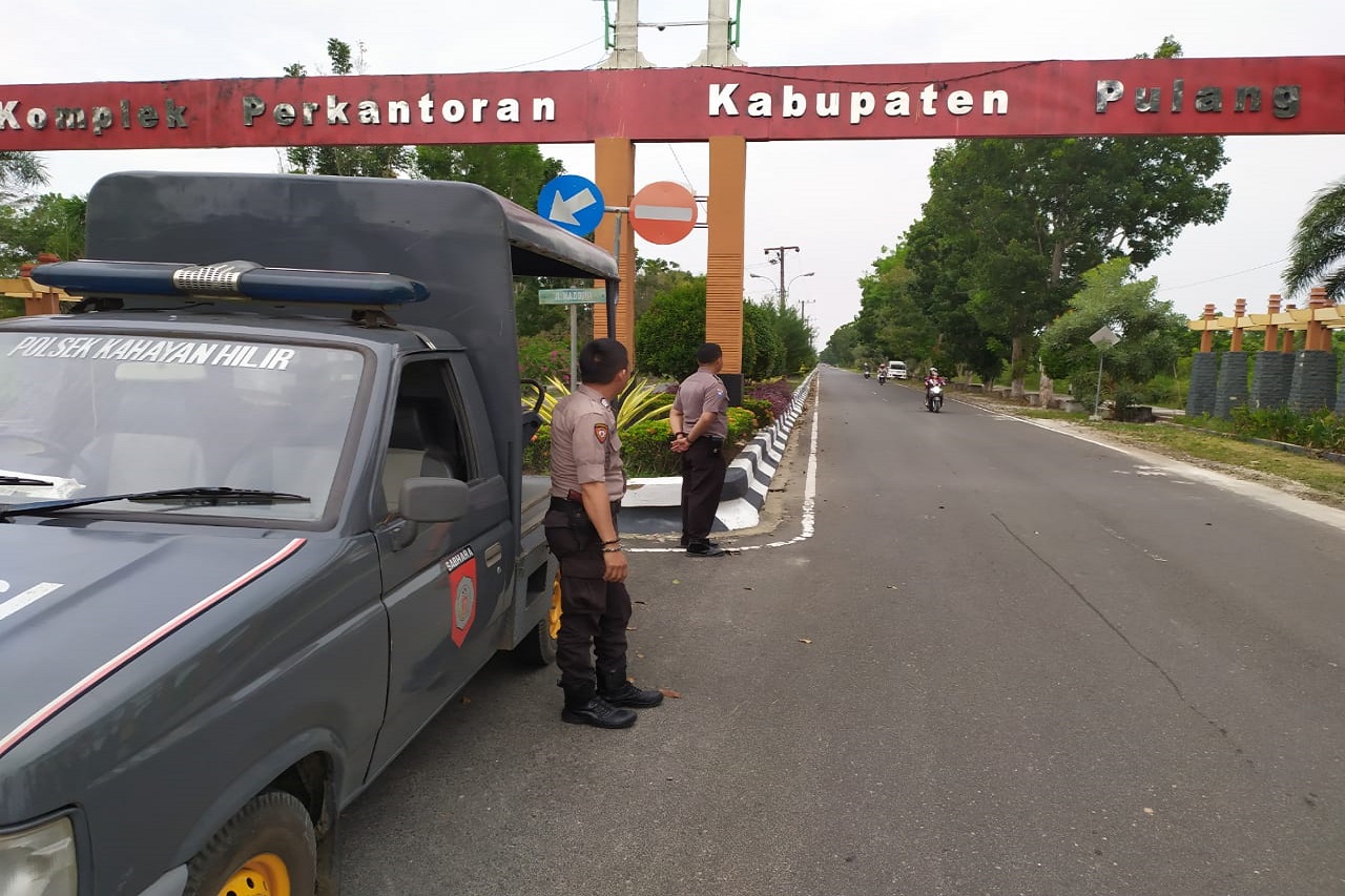 Antisipasi Balapan Liar, Polsek Kahayan Hilir Lakukan Patroli di Komplek Perkantoran