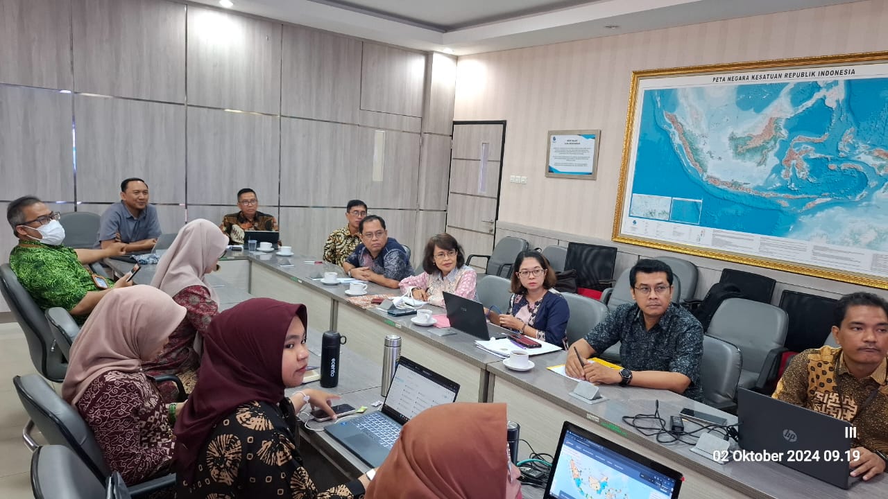 Bappedalitbang Bahas Draf Perpanjangan Perjanjian Kerja Sama dan Rencana Kerja antara Badan Informasi Geospasial (BIG) dengan Pemprov. Kalteng