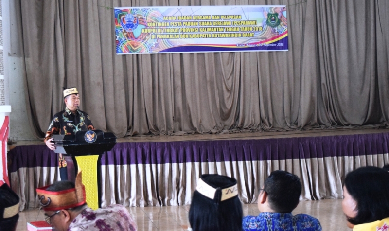 Bupati Lepas Langsung Kontingen Pesparawi Kapuas