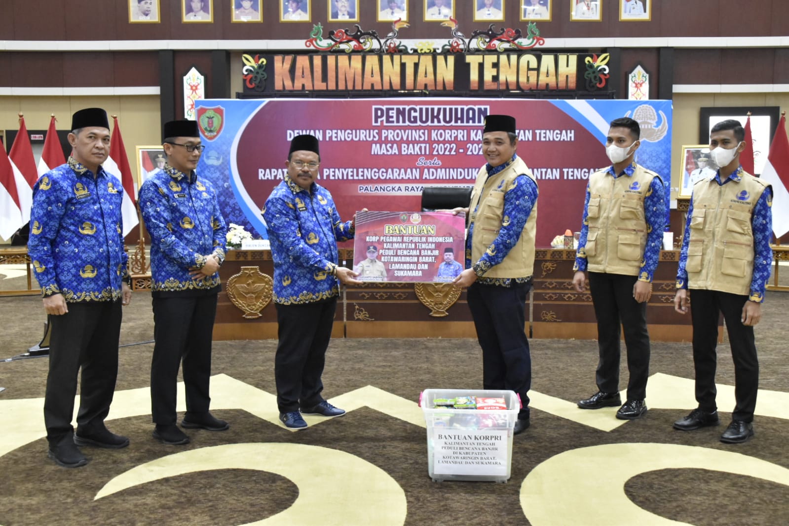 Ketua Dewan Pengurus Nasional Korpri Zudan Arif Fakrulloh Kukuhkan Dewan Pengurus Korpri Provinsi Kalteng Masa Bakti 2022-2027 