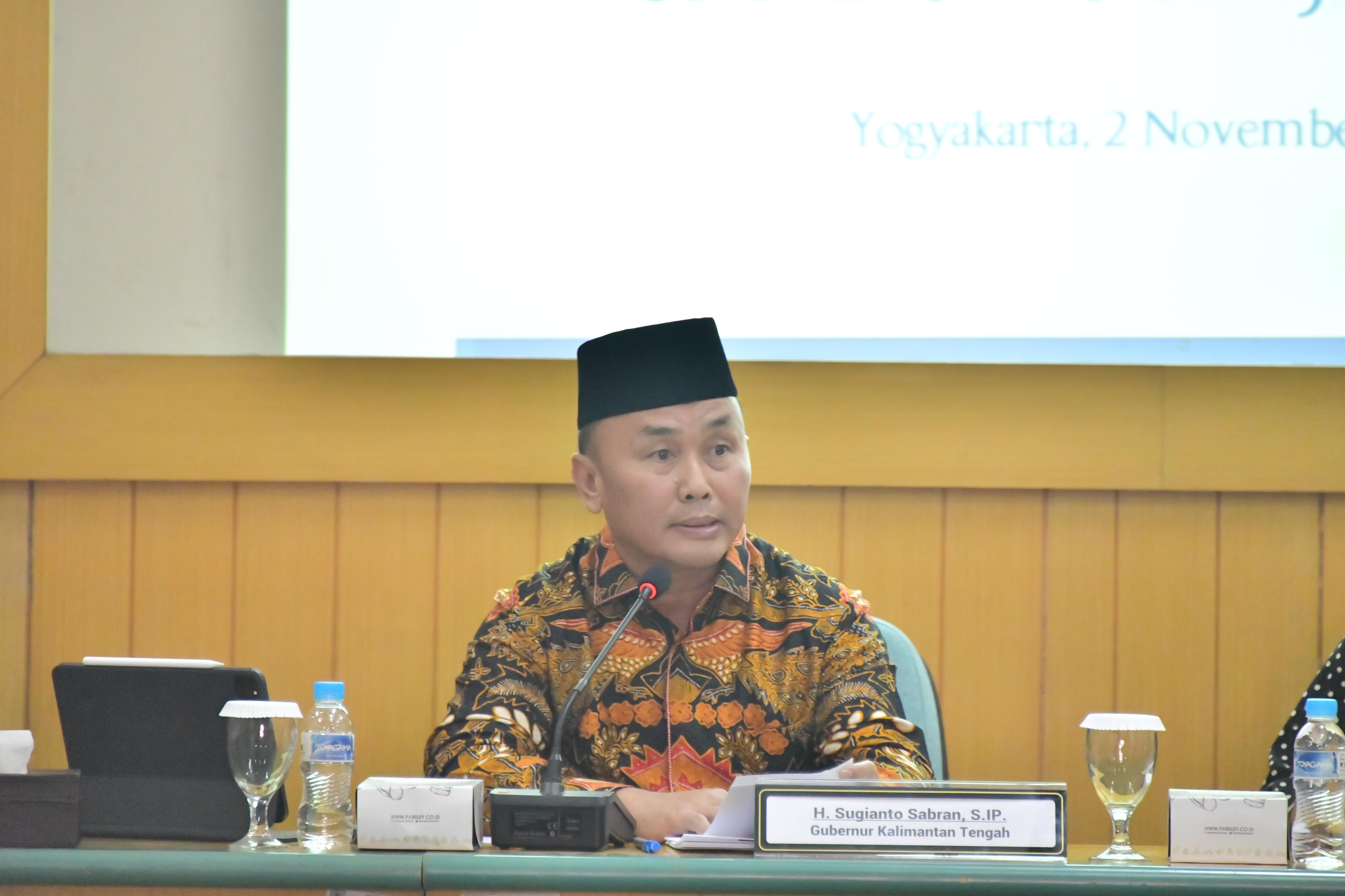 Pemprov Kalteng Bersama UGM Lakukan Penandatanganan PKS
