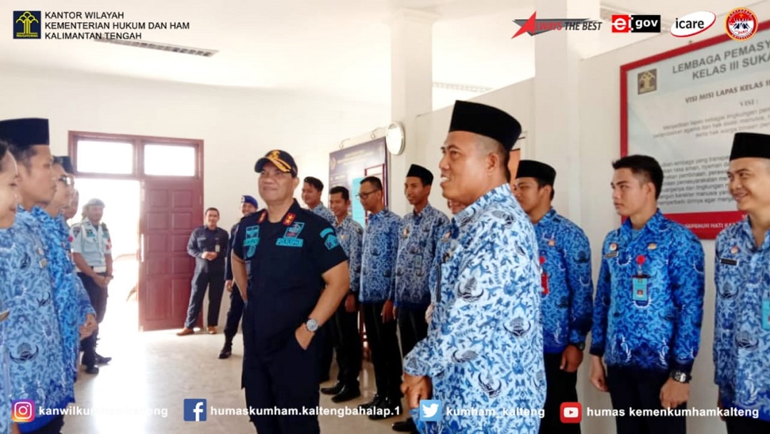 Kakanwil Kemenkumham Kalteng Kunjungi Lapas Kelas III Sukamara, Pegawai: \