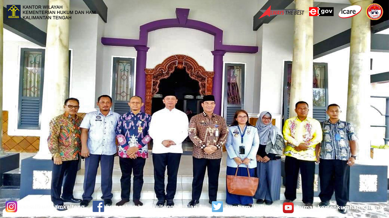 Usai Tinjau Lapas Sukamara Kakanwil beserta Kadiv Yankum Bertandang ke Kantor Bupati