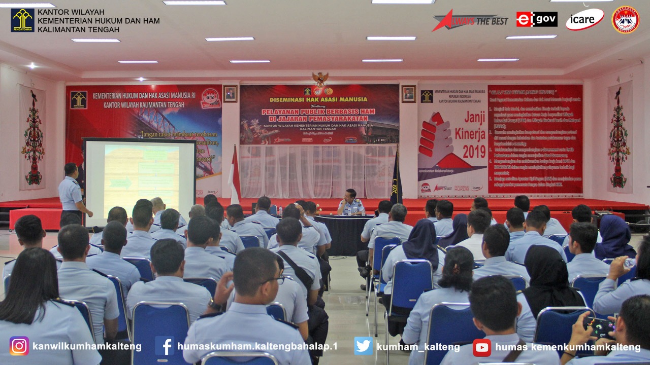 Tingkatkan Pelayanan Publik Berbasis HAM Divisi Pemasyarakatan Kalimantan Tengah Laksanakan Diseminasi HAM