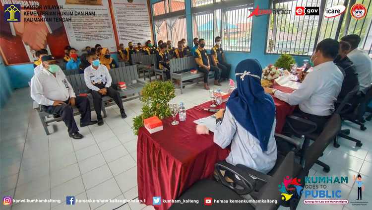 WBP Lapas Muara Teweh Terima Sosialisasi Tata Cara Pencoblosan Surat Suara dari KPUD Barito Utara