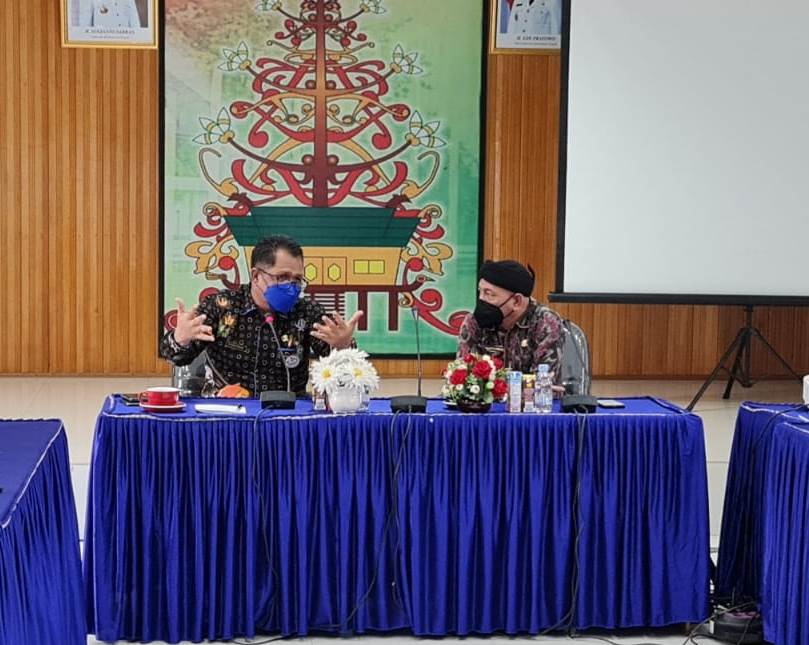 Kepala Dislutkan Prov. Kalteng Sambut Kehadiran Kepala Diskan Kotim 