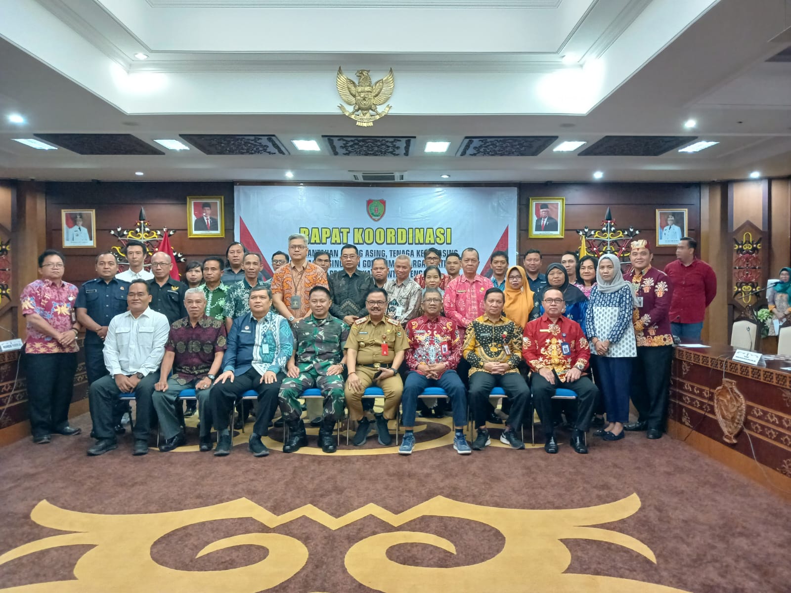 Badan Kesbangpol Gelar Rakor Pemantauan Kegiatan Orang Asing, Tenaga Kerja Asing dan Lembaga Asing di Provinsi Kalimantan Tengah Tahun 2023