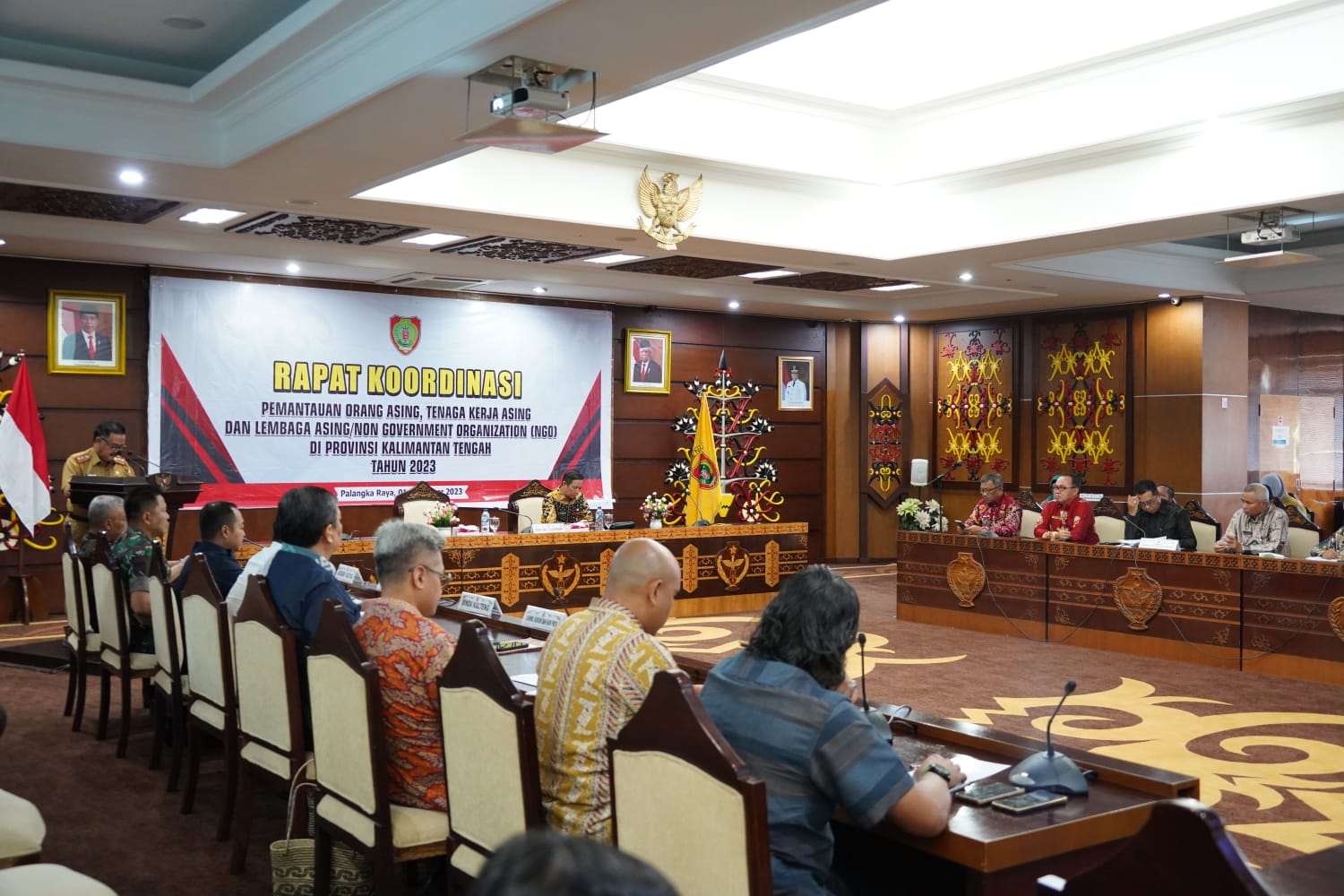 Badan Kesbangpol Gelar Rakor Pemantauan Kegiatan Orang Asing, Tenaga Kerja Asing dan Lembaga Asing di Provinsi Kalimantan Tengah Tahun 2023