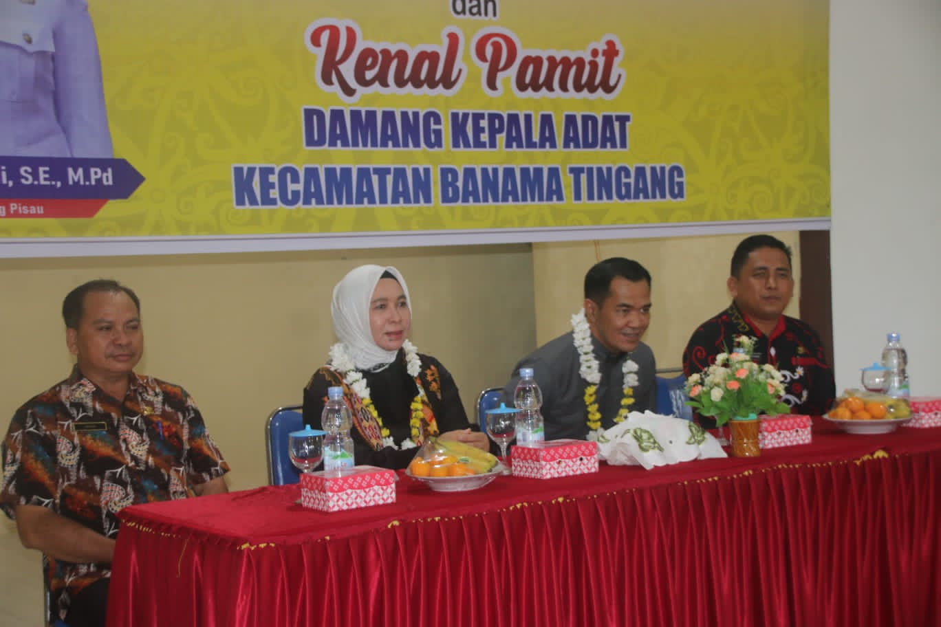 Pj. Bupati Pulang Pisau Hadiri Temu Pamit Camat dan Damang Kepala Adat Banama Tingang