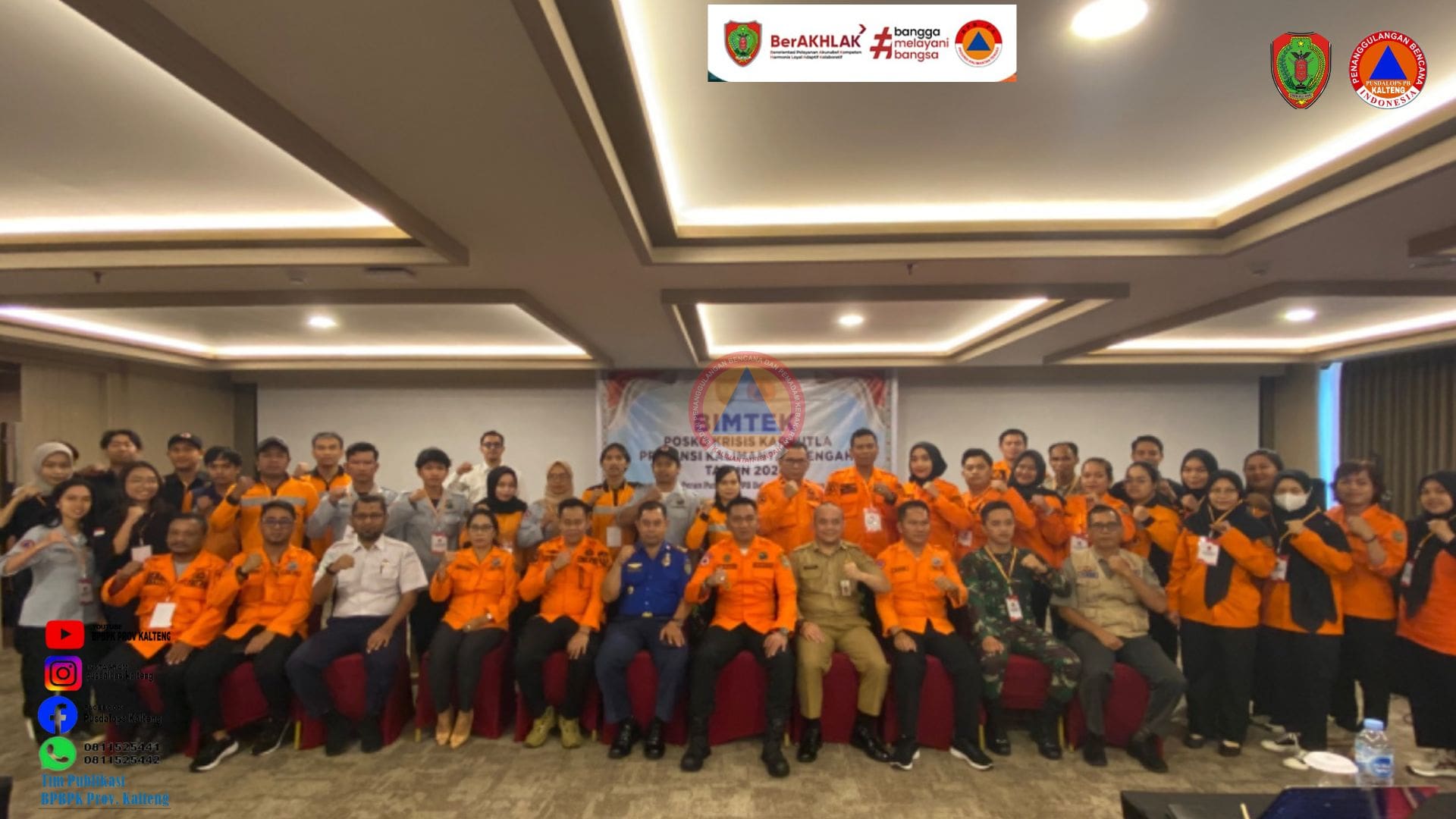 Tingkatkan Peran Pusdalops PB Dalam Pengendalian Karhutla, BPBPK Prov. Kalteng Gelar Bimtek Posko Krisis Karhutla Tahun 2024