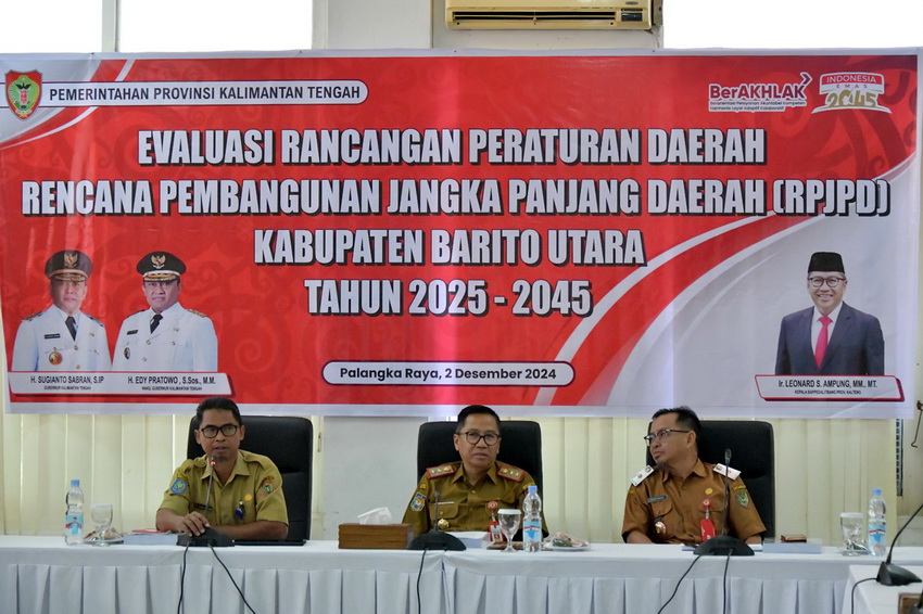Kepala Bappedalitbang Buka Evaluasi RPJPD Kabupaten Barito Utara Tahun 2025-2045