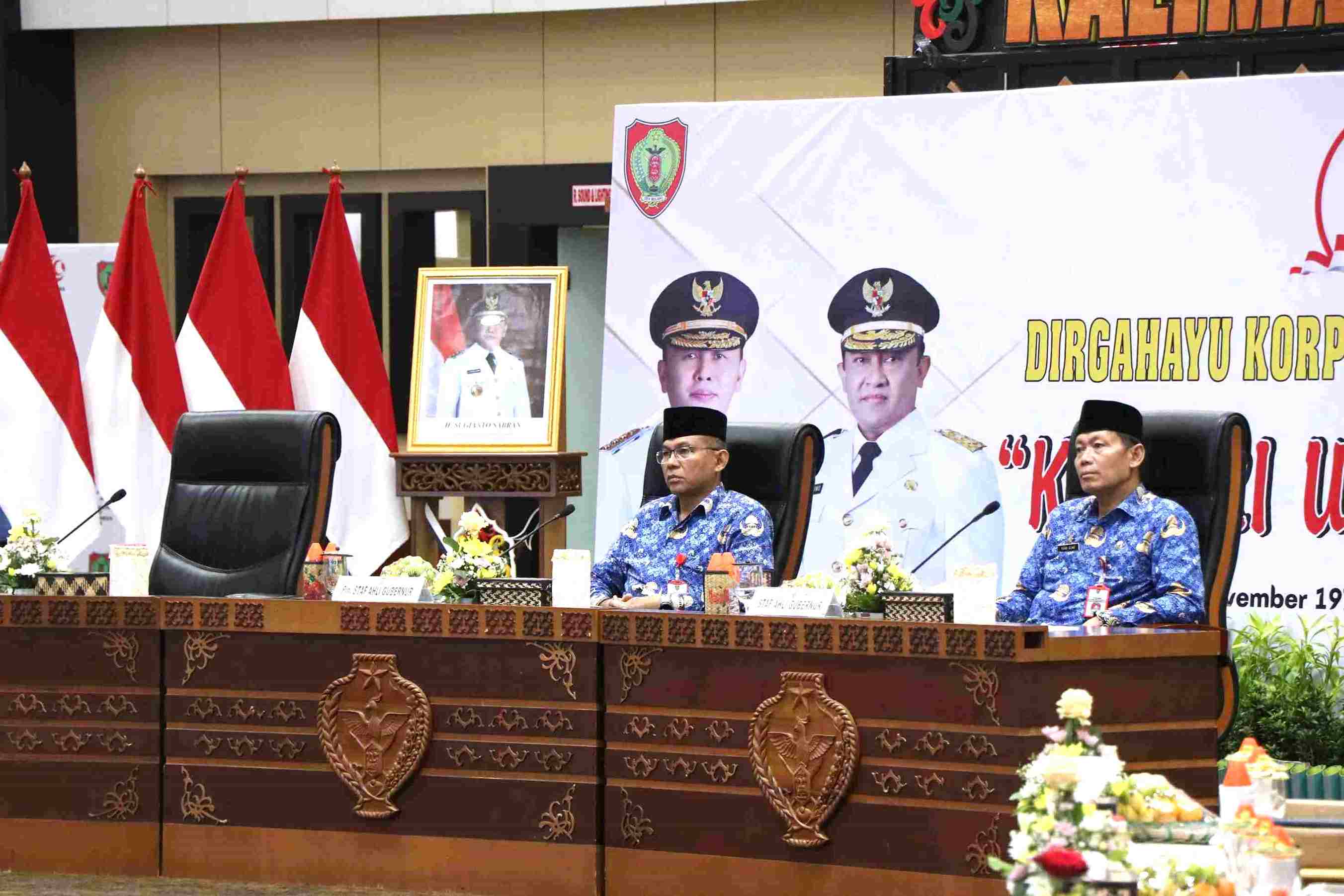 Kepala Badan Kepegawaian Daerah Provinsi Kalimantan Tengah Hadiri HUT KORPRI ke-53