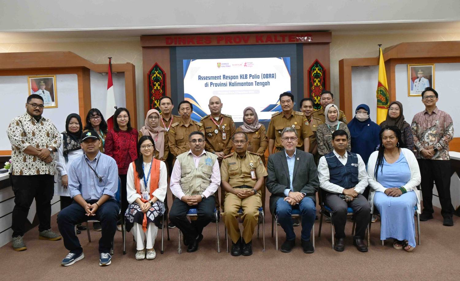 Dinkes Kalteng Sambut Tim dari Assessor Global dalam Kegiatan OBRA Surveilans dan Imunisasi KLB Polio