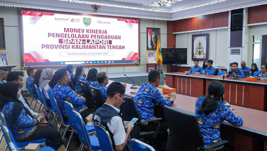 Diskominfosantik Kalteng Gelar Monev SP4N-LAPOR! 2025, Tegaskan Komitmen Pemerintahan yang Transparan dan Responsif