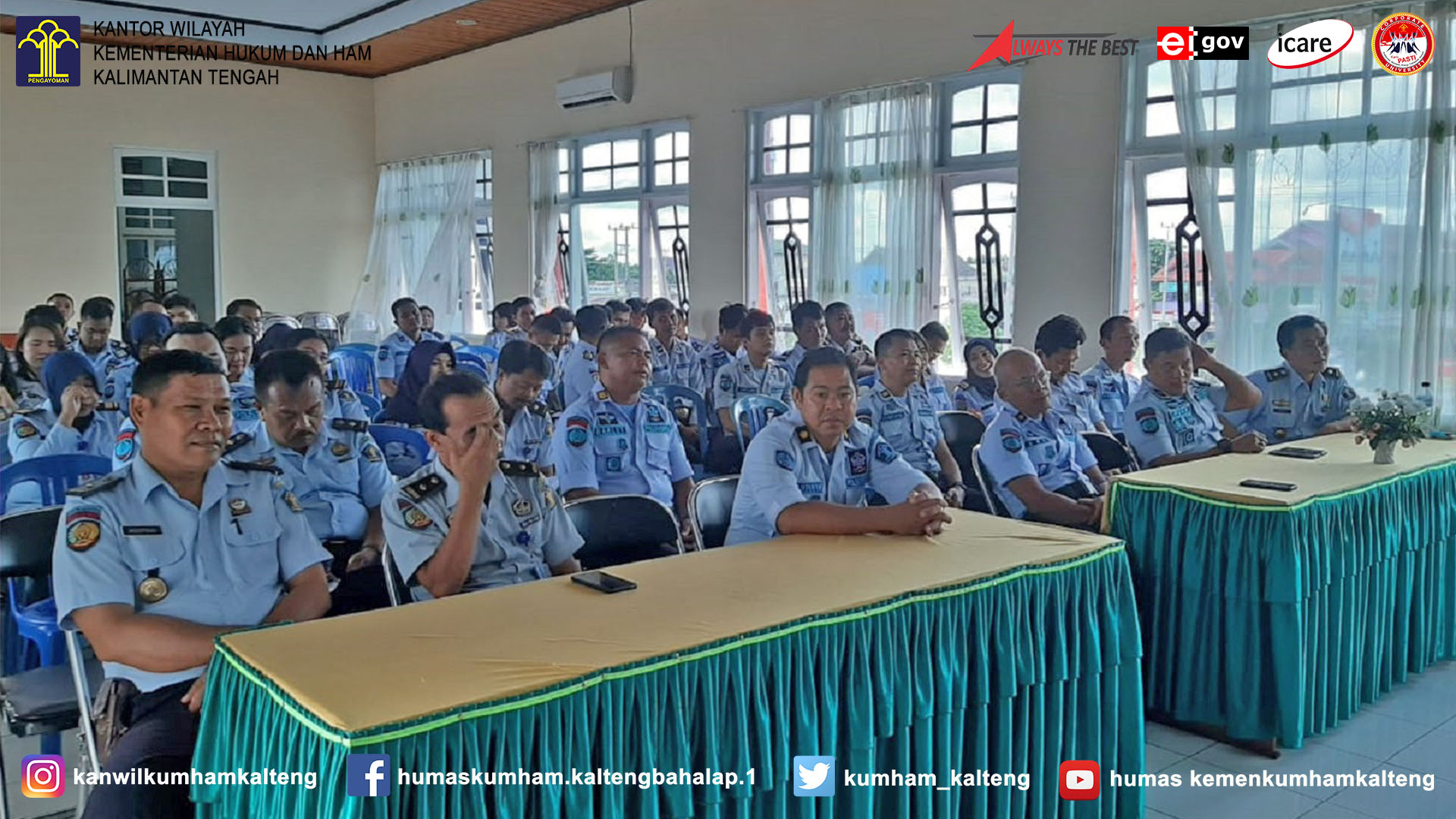 Kalapas Palangka Raya Sosialisasikan Kumham Corporate University Kepada Pegawainya