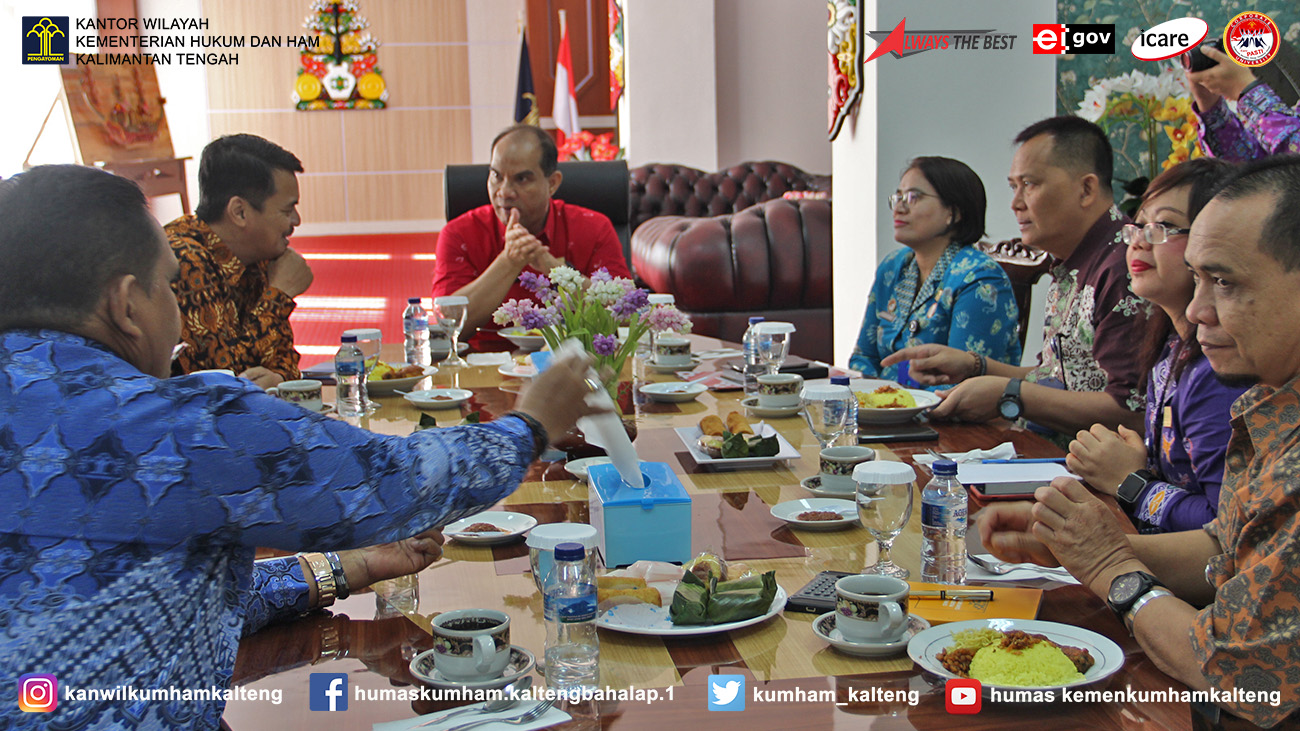 Kanwil Kemenkumham Kalteng Gelar Coffee Morning Bersama Ombudsman Kalteng